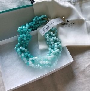 Kate spade blue ombre chunky necklace